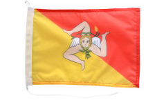Bandiera da barca Italia Sicilia - 30 x 40 cm