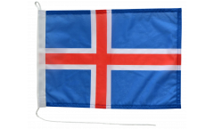 Bandiera da barca Islanda - 30 x 40 cm