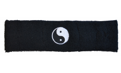 Fascia antisudore Ying Yang neri - 6 x 21 cm