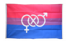 Bandiera da balcone Bi Pride simbolo - 90 x 150 cm