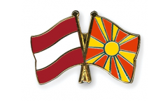 Spilla dell'amicizia Austria - Macedonia del Nord - 22 mm