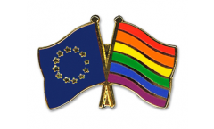 Spilla dell'amicizia Europa - Arcobaleno - 22 mm