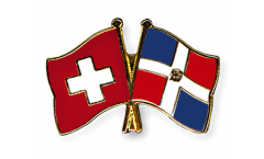 Spilla dell'amicizia Svizzera - Repubblica Domenicana - 22 mm