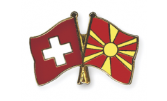 Spilla dell'amicizia Svizzera - Macedonia del Nord - 22 mm