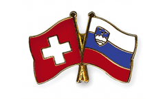 Spilla dell'amicizia Svizzera - Slovenia - 22 mm