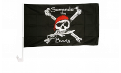 Bandiera per auto Pirata Surrender the Booty - 30 x 40 cm