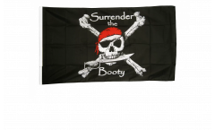 Bandiera Pirata Surrender the Booty con orlo
