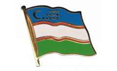 Spilla Bandiera Uzbekistan - 2 x 2 cm