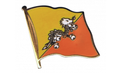Spilla Bandiera Bhutan - 2 x 2 cm