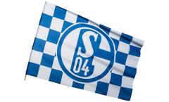 Bandiera da asta FC Schalke 04 Karo - 60 x 90 cm