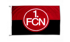 Bandiera 1. FC Nürnberg Logo rosso-nero - 100 x 150 cm