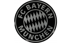Adesivo FC Bayern München Nero - 6 x 6 cm