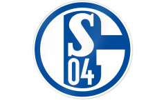 Adesivo FC Schalke 04 Blau und Weiß  - 8 x 8 cm