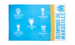 Bandiera Olympique Marseille Palmarès - 90 x 150 cm