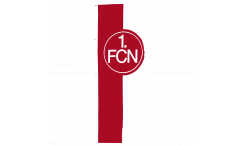 Bandiera 1. FC Nürnberg Logo rosso-bianco - 150 x 400 cm