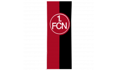 Bandiera 1. FC Nürnberg Logo rosso-nero - 150 x 400 cm