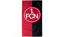 Bandiera 1. FC Nürnberg Logo rosso-nero - 120 x 250 cm