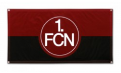 Bandiera 1. FC Nürnberg Logo rosso-nero - 70 x 140 cm