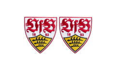 Applicazioni VfB Stuttgart Wappen 2er Set - 5 x 5 cm