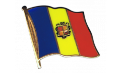 Spilla Bandiera Andorra - 2 x 2 cm