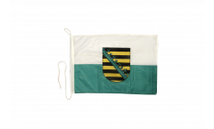 Bandiera da barca Germania Sassonia - 30 x 40 cm
