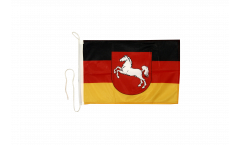 Bandiera da barca Germania Bassa Sassonia - 30 x 40 cm
