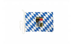 Bandiera da barca Germania Baviera con stemma - 30 x 40 cm