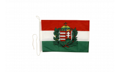 Bandiera da barca Ungheria con stemma - 30 x 40 cm