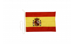 Bandiera da barca Spagna con stemma - 30 x 40 cm