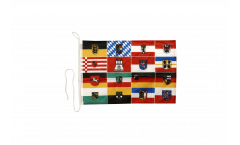 Bandiera da barca Germania 16 regioni federali - 30 x 40 cm