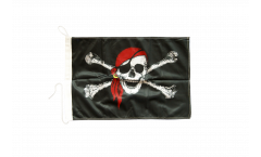 Bandiera da barca Pirata con bandana - 30 x 40 cm