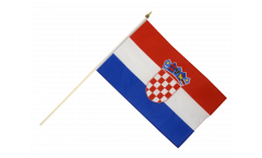Bandiera da asta Croazia - Set da 10 - 30 x 45 cm