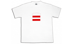 T-Shirt Austria, bianca, taglia M, Round-T