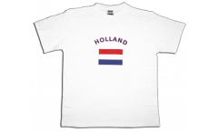 T-Shirt Paesi Bassi, bianca, taglia M, Round-T