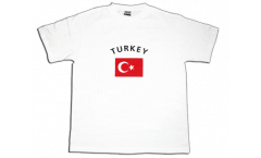 T-Shirt Turchia, bianca, taglia M, Round-T