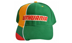Cappellino / Berretto Lituania, verde-giallo, flag