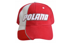 Cappellino / Berretto Polonia, rosso-bianco, flag