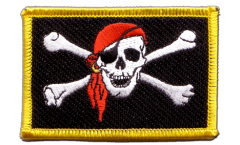 Applicazione Pirata con bandana - 8 x 6 cm