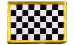 Applicazione a quadri bianchi-neri - 8 x 6 cm