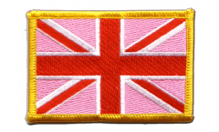 Applicazione Regno Unito Union Jack Pink - 8 x 6 cm