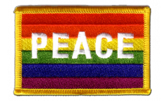 Applicazione Arcobaleno con PEACE - 8 x 6 cm