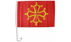 Bandiera per auto Francia Midi-Pirenei - 30 x 40 cm