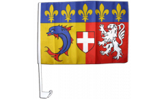 Bandiera per auto Francia Rodano Alpi - 30 x 40 cm