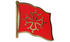 Spilla Bandiera Francia Midi-Pirenei - 2 x 2 cm