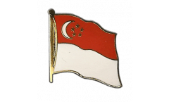 Spilla Bandiera Singapore - 2 x 2 cm