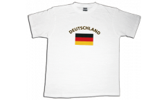T-Shirt Germania, bianca, taglia L, Round-T