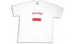 T-Shirt Polonia, bianca, taglia XL, Round-T