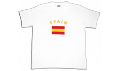 T-Shirt Spagna, bianca, taglia L, Round-T