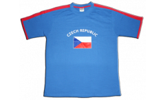T-Shirt Repubblica Ceca, blu-rossa, taglia L, Runner-T