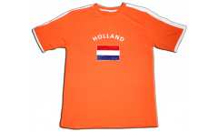 T-Shirt Paesi Bassi, arancione-bianca, taglia L, Runner-T